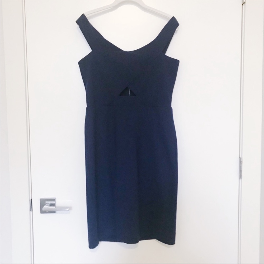 Parker Rory Navy Cutout Dress - Picture 2 of 5